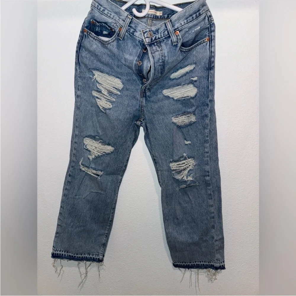 Levi's Ribcage Women's Light Blue Straight Leg Jeans